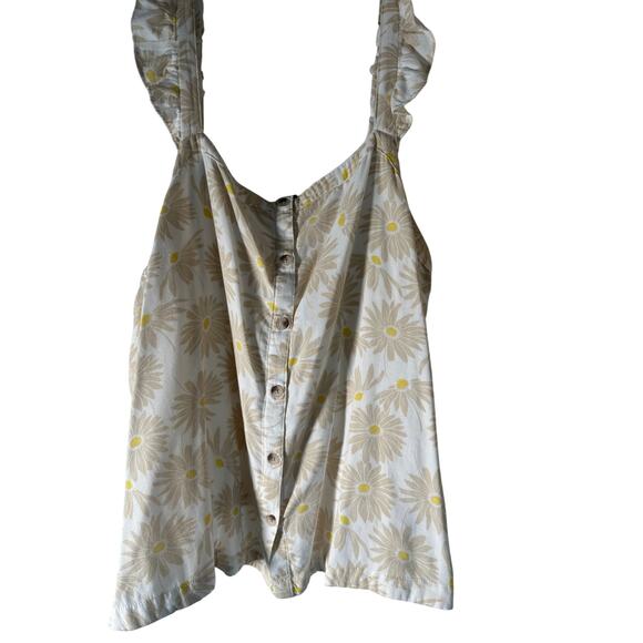 Torrid Double Gauze Ruffle Button Front Tank Top • Size 3X - Picture 7 of 13